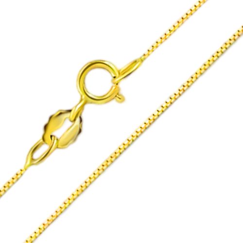 Halskette aus 14-karätigem Gold, venezianischer Würfel, 45 cm