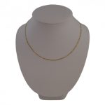 14-karätige Goldkette, Figaro, 45 cm