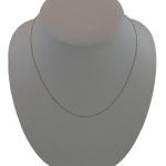 Halskette aus 14-karätigem Gold, venezianischer Würfel, 45 cm