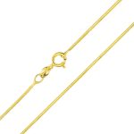 Halskette aus 14 Karat Gold, Schlange