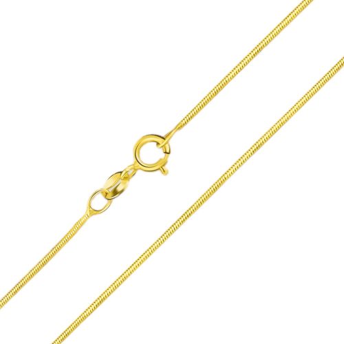 Halskette aus 14 Karat Gold, Schlange