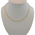 Halskette aus 14 Karat Gold, Singapur, 45 cm