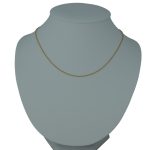 Halskette aus 14-karätigem Gold, Perlenanker 50 cm