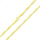 Halskette aus 14 Karat Gold, Singapur, 50 cm