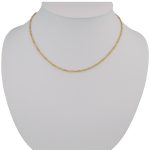 Halskette aus 14-karätigem Gold, Singapur, 50 cm