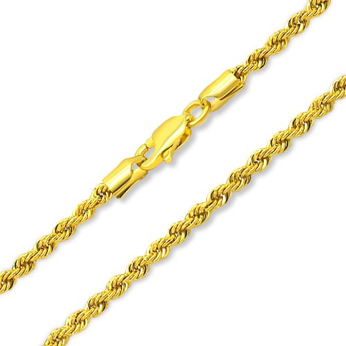 Halskette aus 14-karätigem Gold Waless, 55 cm