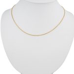 Halskette aus 14-karätigem Gold, venezianischer Würfel, 42 cm