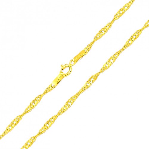 Halskette aus 14 Karat Gold, Singapur, 42 cm