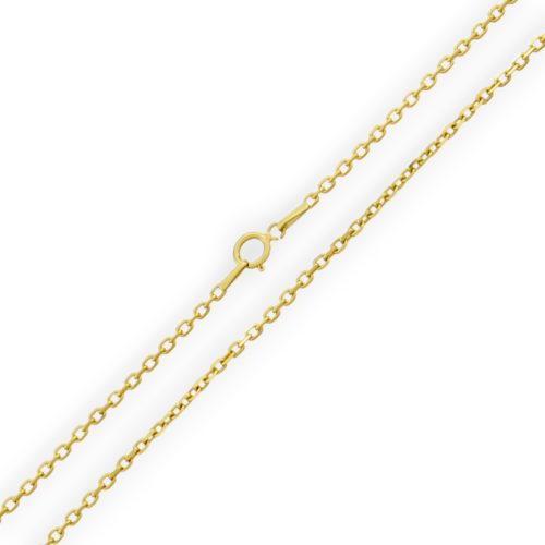 Halskette aus 14-karätigem Gold, Anker, 45 cm