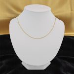 Halskette aus 14-karätigem Gold, Anker, 45 cm