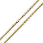 Halskette aus 14-karätigem Gold, Singapur, 45 cm