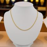 Halskette aus 14-karätigem Gold, Singapur, 45 cm