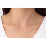 Halskette aus 14-karätigem Gold, Anker, 45 cm