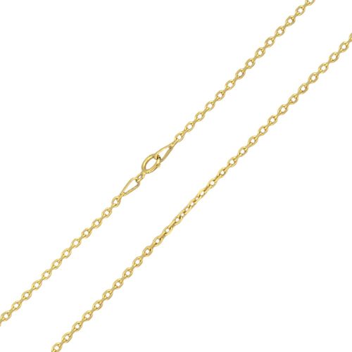 Halskette aus 14-karätigem Gold, Anker, 45 cm