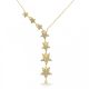 Goldhalskette 14k, mit Sternen