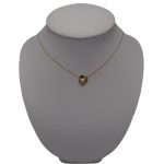 Goldhalskette 14k, mit Blattanhänger