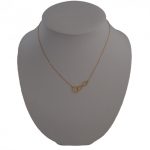 Halskette aus 14-karätigem Gold, unendliche Verbindung