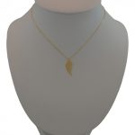 Halskette aus 14-karätigem Gold mit Engelsflügel-Anhänger