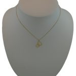 Halskette aus 14-karätigem Gold mit doppeltem Herzanhänger