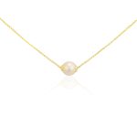 14k Gold Halskette mit Perle