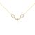 Halskette aus 14k Gold mit funkelndem Kristall-Anhänger