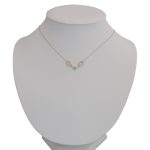 Halskette aus 14k Gold mit funkelndem Kristall-Anhänger