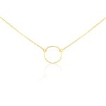 14-karätiges Goldcollier mit Reifanhänger