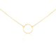 14-karätiges Goldcollier mit Reifanhänger