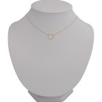 14-karätiges Goldcollier mit Reifanhänger