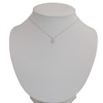 Halskette aus 14k Gold mit Kristallanhänger