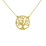 14k Goldkette mit Lebensbaum-Anhänger