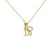 14k Goldkette mit Katzenanhänger