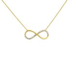 14k Goldkette mit Unendlichkeit-Anhänger