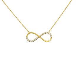 14k Goldkette mit Unendlichkeit-Anhänger