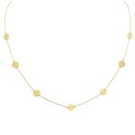 14k Goldkette mit 7 Münzanhängern