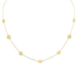 14k Goldkette mit 7 Münzanhängern