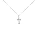 14k Goldkette mit integriertem Kreuz