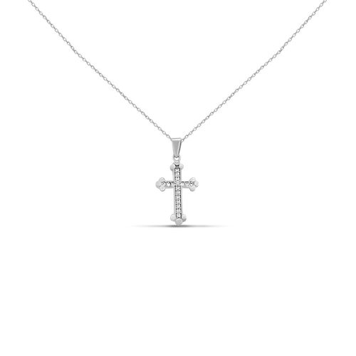 14k Goldkette mit integriertem Kreuz