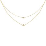 14k Goldkette mit integriertem Kreuz