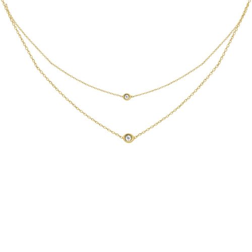 14k Goldkette mit integriertem Kreuz