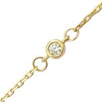 14k Goldkette mit integriertem Kreuz