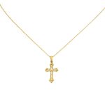 14k Goldkette mit integriertem Kreuz