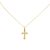 14k Goldkette mit integriertem Kreuz