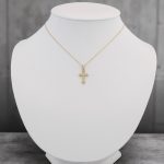 14k Goldkette mit integriertem Kreuz