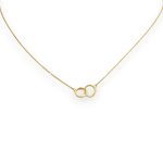 14k Goldkette mit integriertem Kreuz