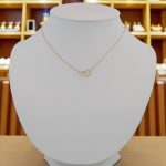 14k Goldkette mit integriertem Kreuz