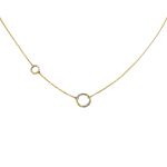 14k Goldkette mit integriertem Kreuz