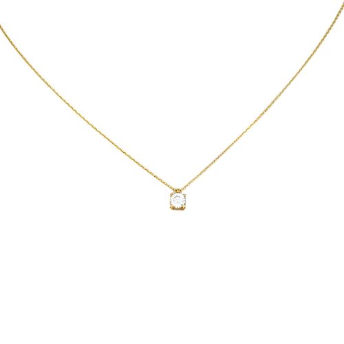 14k Goldkette mit integriertem Kreuz