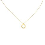 14k Goldkette mit integriertem Kreuz