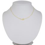 14k Goldkette mit integriertem Kreuz